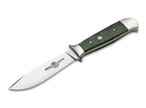 Böker Plus Fortalecedor Anniversary 150 Green Cuchillo Fijo, Unisex-Adulto, Verde, Talla única